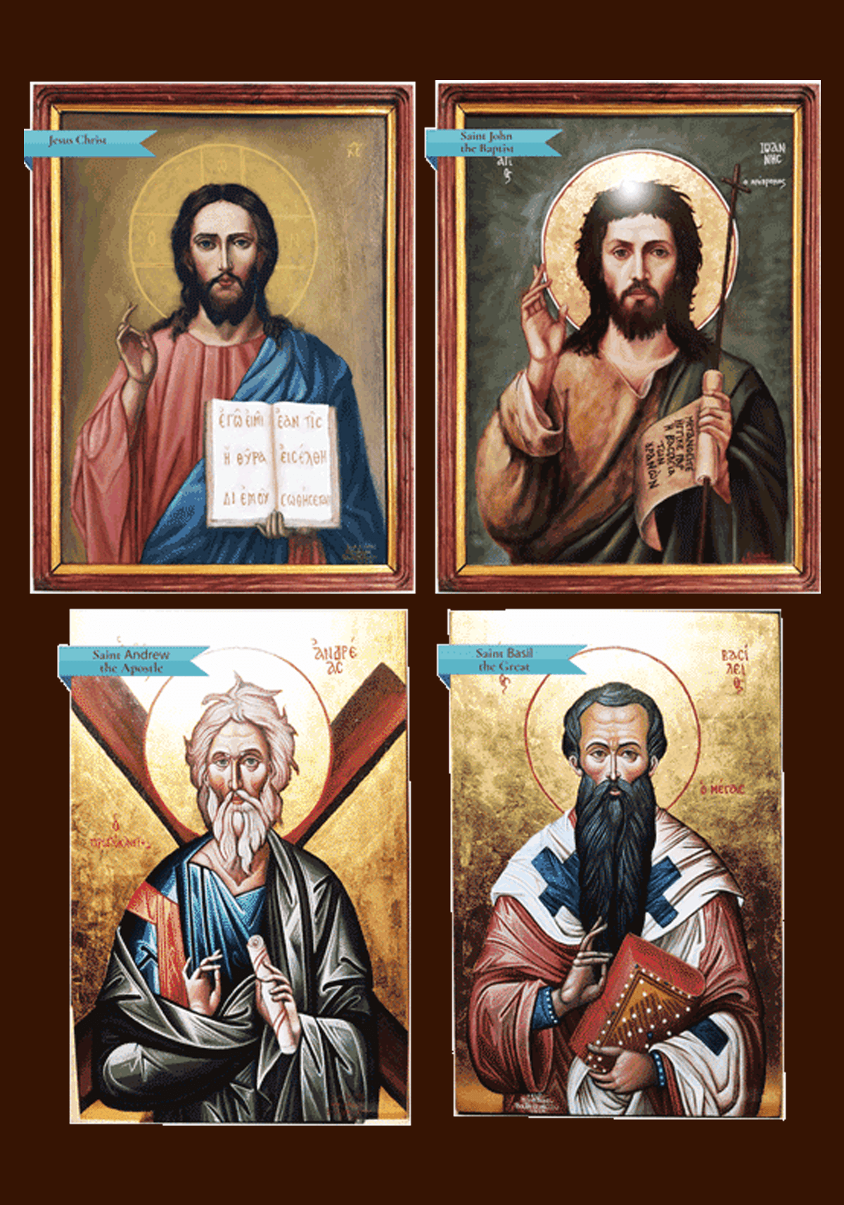 Hand-painted Byzantine Orthodox Icon - Sacred Greek Icons